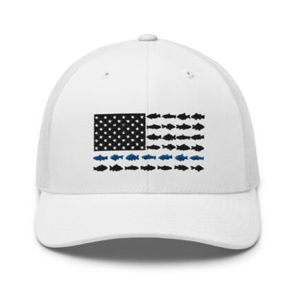 American Fish Flag (Blue) Trucker Hat – Dink Fishing